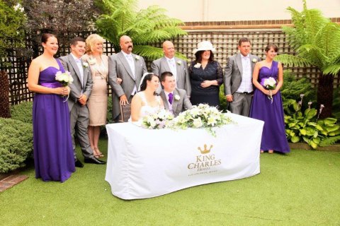 A Garden Ceremony - King Charles Hotel
