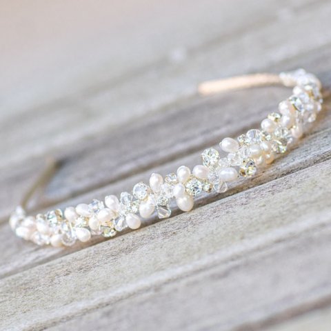 Clementine Beaded Band - White Designs