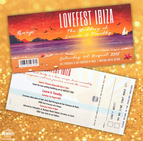 ibiza wedding invitations - WEDFEST