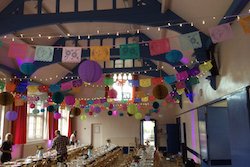 Mexican bunting and paper lanterns - Decorate my wedding