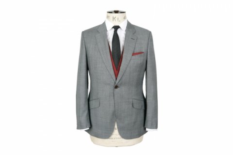 Grey Check Grooms Suit - Marc Wallace