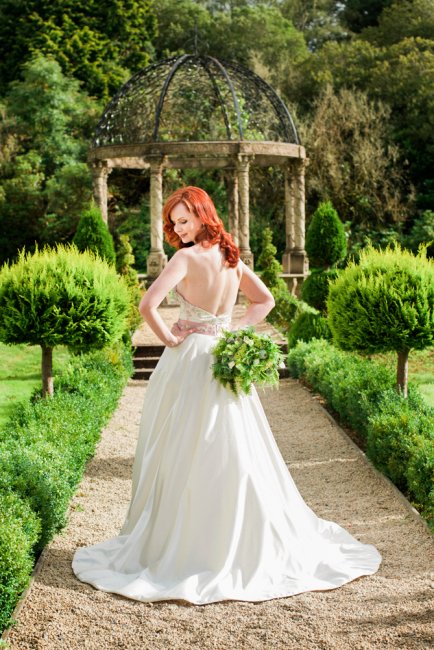 Bride in Gardens - Ballyseede Castle Hotel