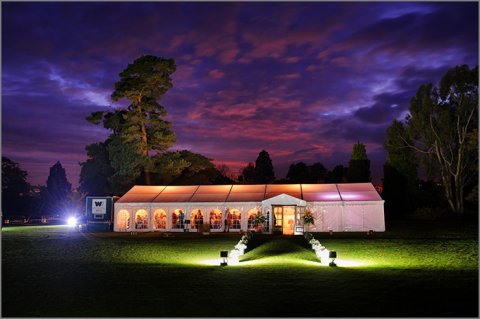 The Marquee by night - Wakehurst 