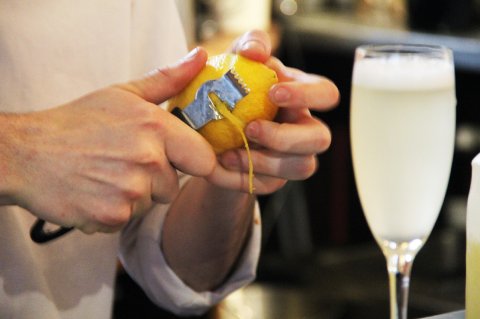 Our signature champagne cocktail... The Elderbubble - Bel & the Dragon - Godalming