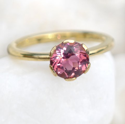 Pink Tourmaline Engagement Ring - Lilia Nash Jewellery