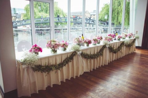 Top table overlooking Regent's Canal - Holiday Inn London Camden Lock 