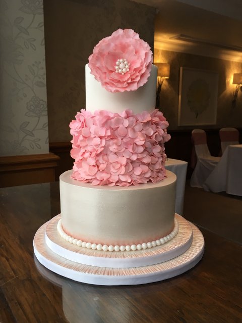 Wedding Cakes - White Rose Wedding Cakes-Image 35188