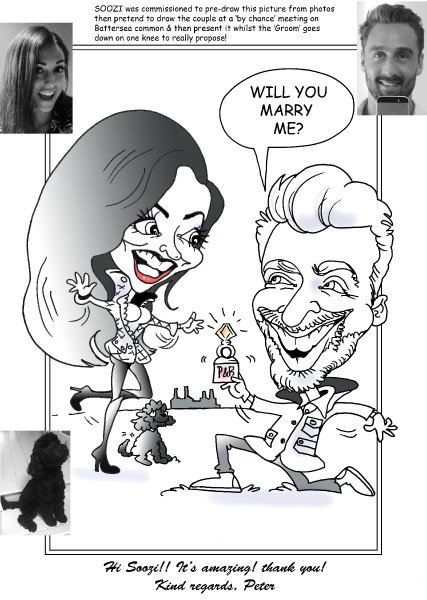 Wedding Guest Books - Caricatures by Soozi-Image 40044