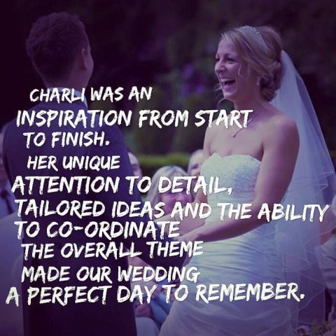 Lovely words from Jo and Darren - Weddings by Charli