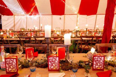 red and white wedding - Bigtopmania 