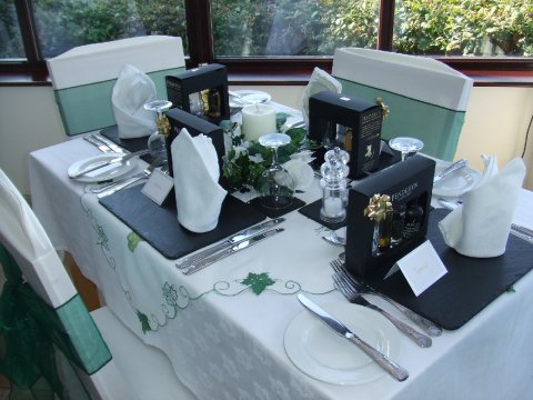 Typical Table Setting - Cwm Deri Vineyard