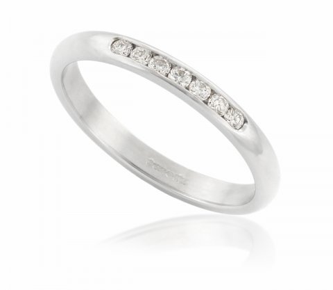 Platinum and diamond eternity wedding ring - Claire Troughton Fine Jewellery Design 