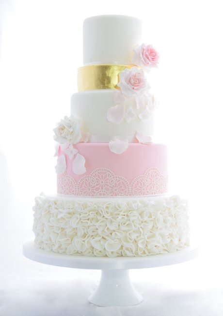 Ruffle Wedding Cake - The White Rose Cake Company
