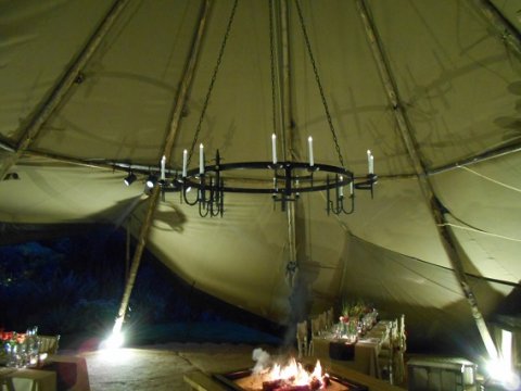 inside tipi - Amazing Parties Ltd