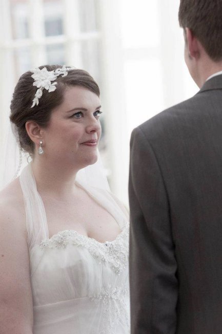 beaded Alencon lace - Caroline's Combs 