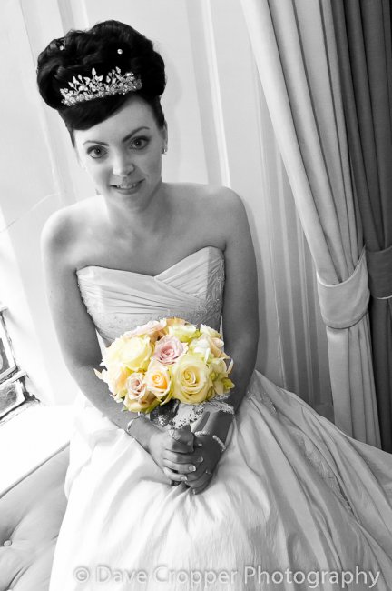 Bride & flowers - Dave Cropper Photography