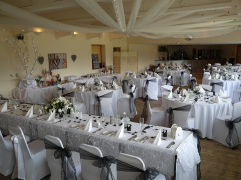 All packages come with full room dressing - Weddings by Alleycats @ Birkenhead Park Rugby Club.