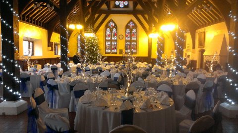 Christmas Wedding Breakfast in the Dining Hall - Bradfield College