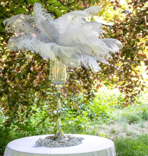 Ostrich Feathers Centrepiece - Dream Hire & Deco Ltd