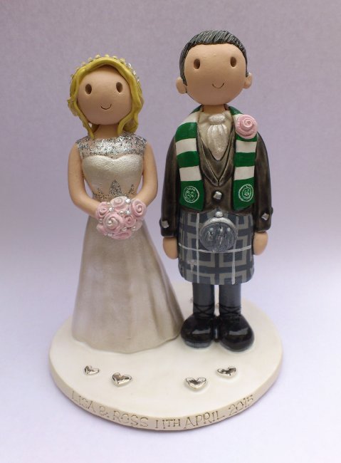 Scottish wedding topper - Atop of the tier
