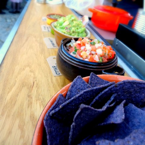 Add a selection of salsas for your guests - the little taquero