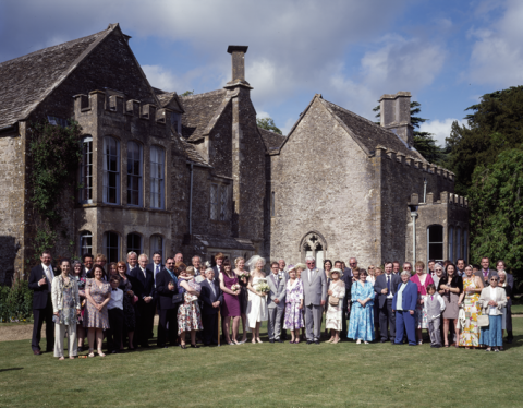 Guests enjoy the spaceous lawns at Chavenage - Chavenage House