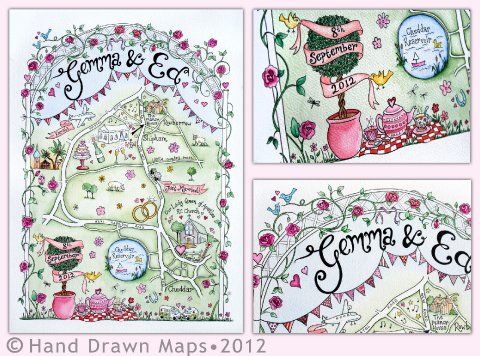 Wedding Guest Books - Hand Drawn Maps-Image 10958