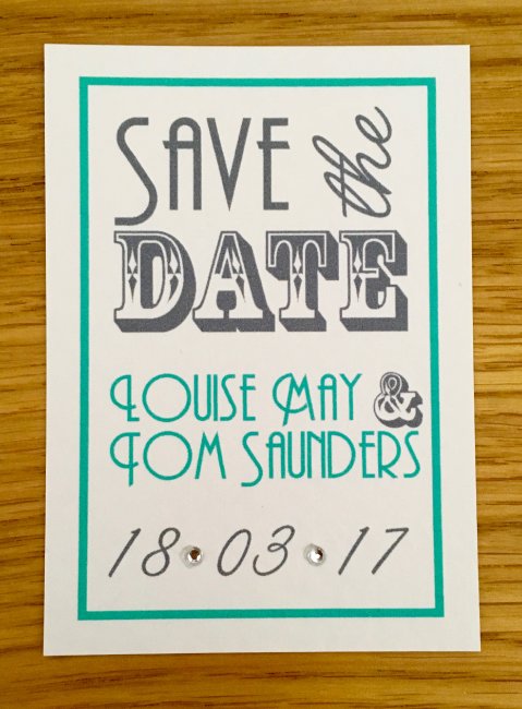 Save the Date Cards Typographic - The House of Airey Wedding Stationery