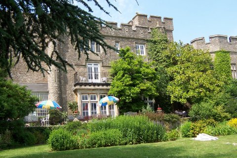 sun terrace - Banwell Castle Gatehouse Weddings 