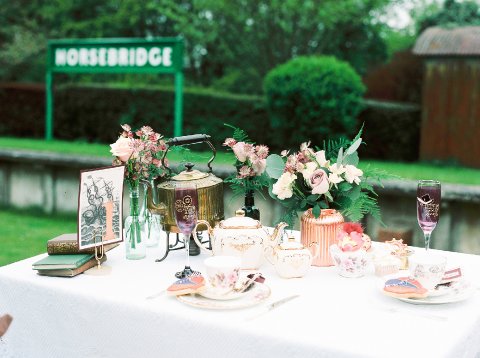 Steampunk styled shoot at Horsebridge Station - Amethyst Weddings