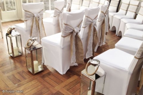 Wedding Chair Covers - Purple Swan-Image 39434