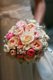 Pale pink ranunculus , cream roses , peach Juliet David Austin roses Brides Bouquet - Sharon Mesher Wedding Flowers 