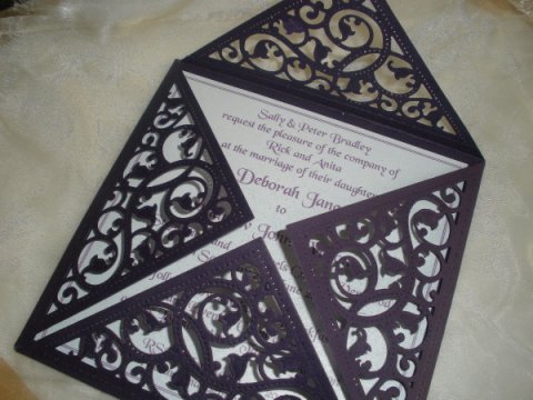 Beautiful laser cut inviations - Bee-Mine Wedding Stationery