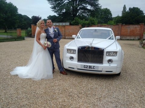 White Rolls Royce Wedding Car - Platinum Cars