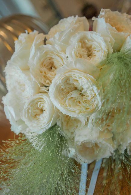 David Austin English Country Garden rose bridal bouquet - Pamella Dunn Events