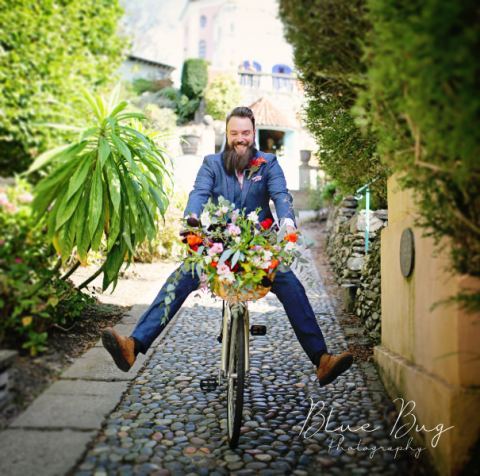 All grooms need a push bike at their wedding - Blue Bug Photography