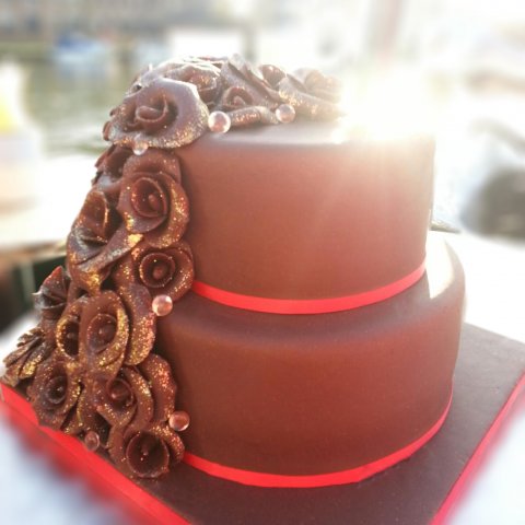 Chocolate cake - Cake and Lace Weddings