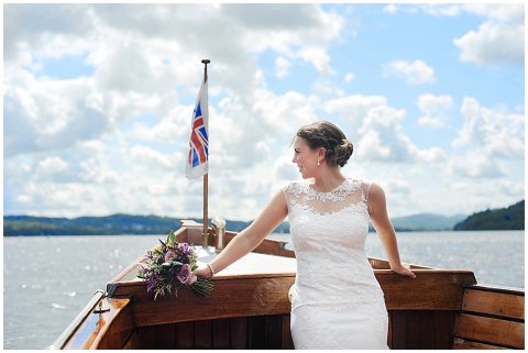 Bride on Windermere - Jade Doherty Photography