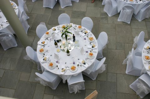 The tables are set - Glandyfi Castle