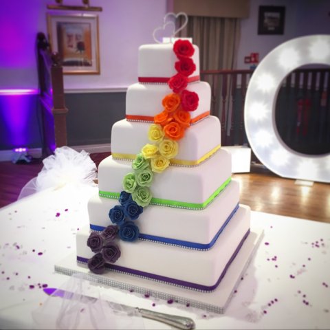 Wedding Cakes - White Rose Wedding Cakes-Image 35191