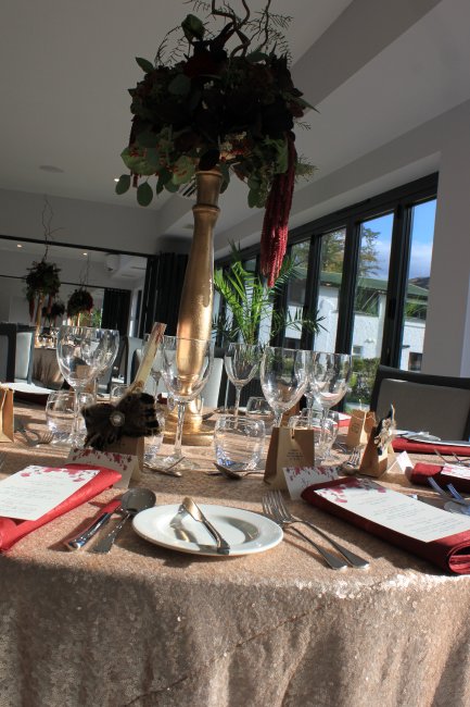 Sample Wedding Table - Brander Lodge Hotel & Bistro