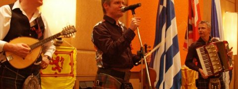 Chitterybite performing in the Athens Intercontinental Hotel - Chitterybite Ceilidh Band