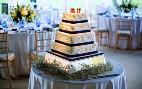 Mountain skiing themed cake - Cake and Lace Weddings