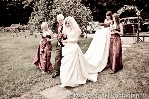 Bridal party arriving - Dave Cropper Photography