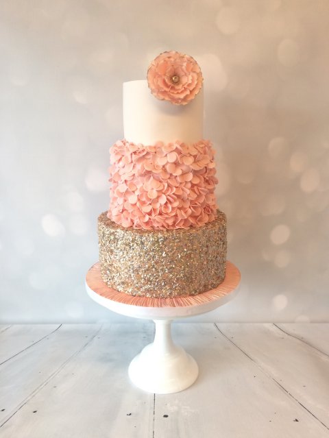 Wedding Cakes - White Rose Wedding Cakes-Image 35183