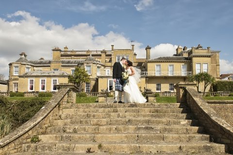 Back Terrace Steps - Best Western Chilworth Manor