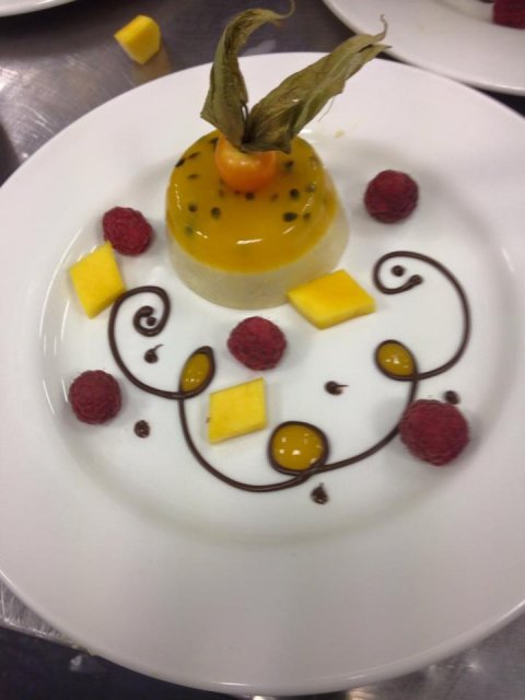 Passion Fruit Panna Cotta - Benson's Catering Limited