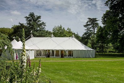Marquee weddings at West Dean Gardens - West Dean College