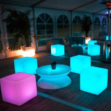 LED Cube seating - Glo Furniture