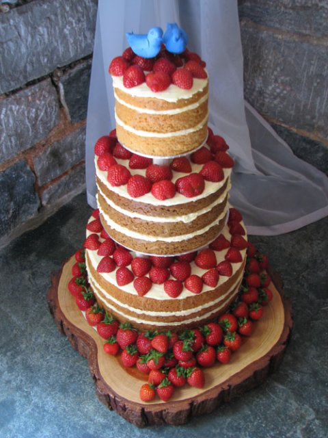 Semi-naked cake - Divine Wedding Cakes